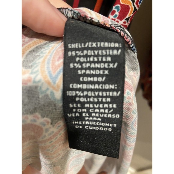 MSK Women’s Floral Dress Cold Shoulder Sleeve Size M - Picture 7 of 7